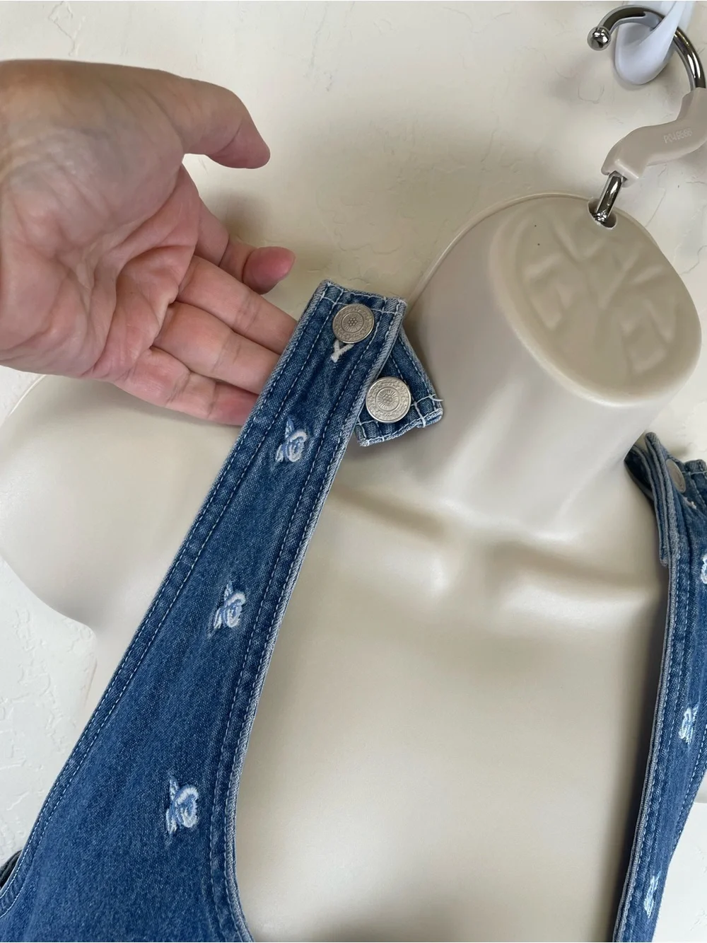 Disney Denim Pinafore Jumper Dress with Lady and Tramp Pockets - Blue - Picture 3 of 12